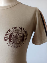 Load image into Gallery viewer, 1960s 1970s - JUMARI, Spain - Deadstock Brown Cotton T-Shirt - Sz 36/38
