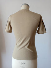 Load image into Gallery viewer, 1960s 1970s - JUMARI, Spain - Deadstock Brown Cotton T-Shirt - Sz 36/38
