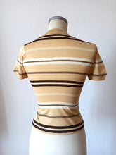 Cargar imagen en el visor de la galería, 1960s - SUBLYM, Spain - Deadstock Brown T-Shirt - Sz 14 #1
