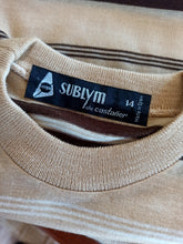 Cargar imagen en el visor de la galería, 1960s - SUBLYM, Spain - Deadstock Brown T-Shirt - Sz 14 #1
