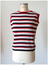 Load image into Gallery viewer, 1960s - SUBLYM, Spain - Deadstock Red Striped Top - Sz 5
