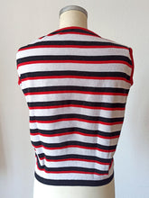 Load image into Gallery viewer, 1960s - SUBLYM, Spain - Deadstock Red Striped Top - Sz 5

