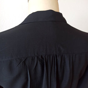 1940s - Precious Floral Baskets Embroidery Blouse - W30 (76cm)
