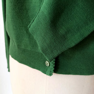 1950s 1960s - VICENTE, Spain - Deadstock Green Twin Set - Sz 5