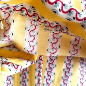 1940s 1950s - Fabulous French Cotton Blouse - Sz 44