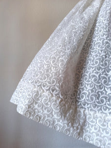 1950s - Exquisite Embroidery Chiffon Dress - W30 (76cm)
