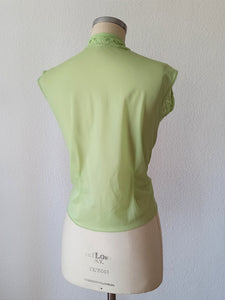 1950s - Gorgeous Green Nylon Blouse - W33 (84cm)