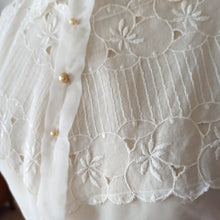 Load image into Gallery viewer, 1940s 1950s - Exquisite French Embroidery Nylon Blouse - W35 (88cm)
