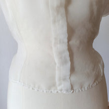 Load image into Gallery viewer, 1940s 1950s - Exquisite French Embroidery Nylon Blouse - W35 (88cm)

