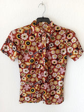 Cargar imagen en el visor de la galería, 1960s - Glanz Floral Blouse - XXS/XS
