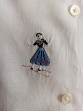 Cargar imagen en el visor de la galería, 1950s - Exquisite Fuerteventura Island Embroidery Blouse - W35 (90cm)
