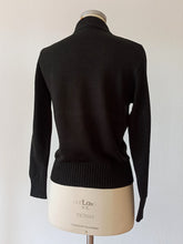 Laden Sie das Bild in den Galerie-Viewer, 1960s - DEADSTOCK - Cofasa, Spain - Black Sweater - Sz 4
