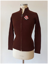 Cargar imagen en el visor de la galería, 1960s - DEADSTOCK - MACAP, Spain - Brown Zipper Jacket
