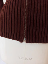 Cargar imagen en el visor de la galería, 1960s - DEADSTOCK - MACAP, Spain - Brown Zipper Jacket
