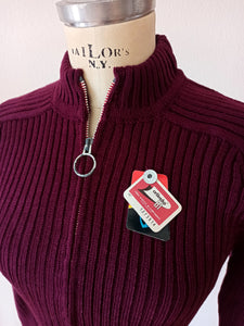 1960s - DEADSTOCK - MACAP, Spain - Mulberry Zipper Jacket