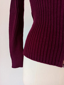 1960s - DEADSTOCK - MACAP, Spain - Mulberry Zipper Jacket