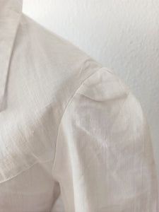 1940s - JD - Unworn - Beautiful White Cotton Dress - W30 (76cm)