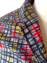 Carica l&#39;immagine nel visualizzatore di Gallery, 1940s 1950s - JOSSELYNE, Paris - Abstract Cotton Blouse - W36 (92cm)
