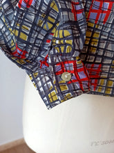 Carica l&#39;immagine nel visualizzatore di Gallery, 1940s 1950s - JOSSELYNE, Paris - Abstract Cotton Blouse - W36 (92cm)

