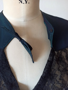 1940s 1950s - Spectacular Emerald Green Dress - W29 (74cm)
