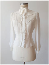Load image into Gallery viewer, 1930s 1940s - Outstanding Beauty Gauze Silk Blouse - W36 (92cm)
