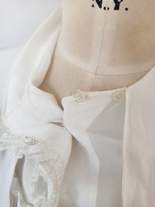 1930s 1940s - Outstanding Beauty Gauze Silk Blouse - W36 (92cm)