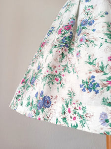 1950s - Adorable Floral Cotton Dress - W25 (64cm)
