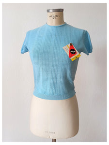 1960s - DEADSTOCK - SUBLYM, Spain - Knit Jumper - Sz 6