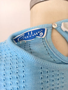 1960s - DEADSTOCK - SUBLYM, Spain - Knit Jumper - Sz 6