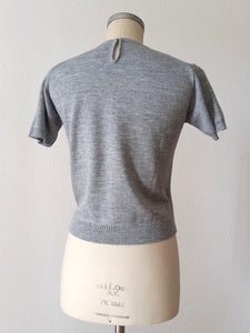 1960s - DEADSTOCK - VICETEL, Spain - Knit Jumper - Sz 4