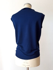 1960s - DEADSTOCK - VICETEL, Spain - Gorgeous Knit Top