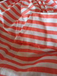 1940s 1950s - Sublime Striped Cotton Dress - W29 (74cm)