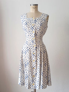 1950s - Exquisite Textured Rayon Dotted Set - W29 (74cm)