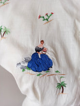 Charger l&#39;image dans la galerie, 1950s - Adorable Mallorca Souvenir Embroidery Blouse - W30 (76cm)
