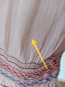 1930s 1940s - Exquisite Light Pink Hungarian Blouse - W30 (76cm)
