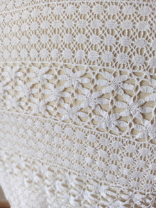 1940s 1950s - Exquisite White Cotton Handmade Blouse - W30 (76cm)