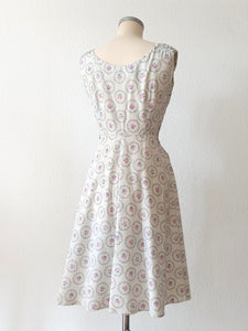 1940s - DOLLY DAY, USA - Adorable Roseprint Bolero Dress - W28 (70cm)