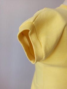 1950s - SUBLYM - Deadstock Yellow Cotton Top - Sz 2