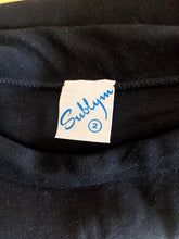 Carica l&#39;immagine nel visualizzatore di Gallery, 1950s - SUBLYM - Deadstock Black Cotton Top - Sz 2
