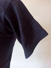 Load image into Gallery viewer, 1930s 1940s - CASTAÑER - Deadstock Navy Henley Cotton Shirt - One Size
