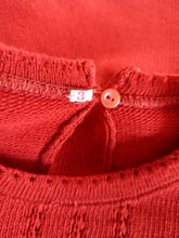Cargar imagen en el visor de la galería, 1960s - DEADSTOCK - MACAP, Spain - Brick Knit Sweater - Sz 3
