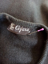 Cargar imagen en el visor de la galería, 1960s - DEADSTOCK - COFASA, Spain - Black Knit Cardigan - Sz 3
