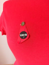 Laden Sie das Bild in den Galerie-Viewer, 1960s - DEADSTOCK - SUBLYM, Spain - Red Zipper Black Top - Sz 2
