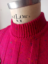 Cargar imagen en el visor de la galería, 1960s - DEADSTOCK - VINTRÓ, Barcelona - Flecked Pink Knit Top - Sz 3
