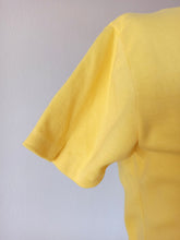 Load image into Gallery viewer, 1960s - DEADSTOCK - SUBLYM, Spain - Yellow Cotton Top - Sz 3

