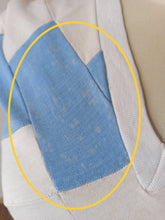 Load image into Gallery viewer, 1940s 1950s - DEADSTOCK - Gorgeous Blue White Cotton Top - Sz 2
