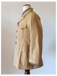 1930s 1940s - Fabulous Heavy Linen TwillJacket -