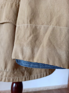 1930s 1940s - Fabulous Heavy Linen TwillJacket -