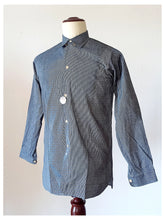 Load image into Gallery viewer, 1930s 1940s - A. BATALLA, Barcelona - Deadstock Blue Striped Cotton Shirt -
