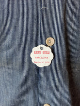 Load image into Gallery viewer, 1930s 1940s - A. BATALLA, Barcelona - Deadstock Blue Striped Cotton Shirt -
